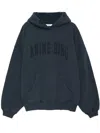 Anine Bing Oversized Grey Sweatshirt With Bold Branding And Relaxed Fit In Black