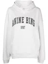 Anine Bing Harvey Logo Print Hooded Sweatshirt