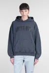 Anine Bing Oversized Grey Sweatshirt With Bold Branding And Relaxed Fit In Blue