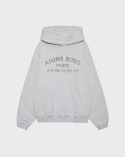 Anine Bing Harvey Sweatshirt Paris Stencil Grå X-sm In Grey