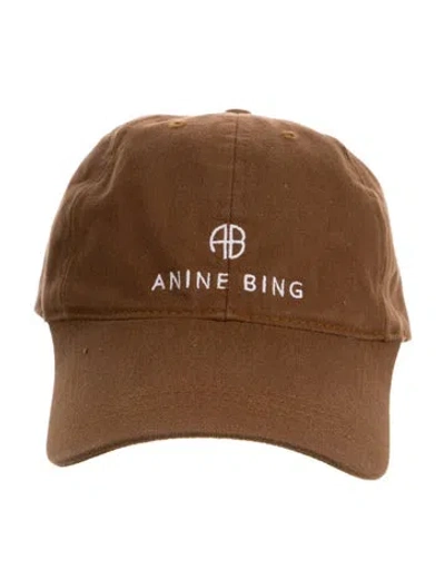 Pre-owned Anine Bing Hat In Brown