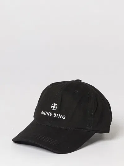 Anine Bing Jeremy Baseball Logo Detail Hat In Black