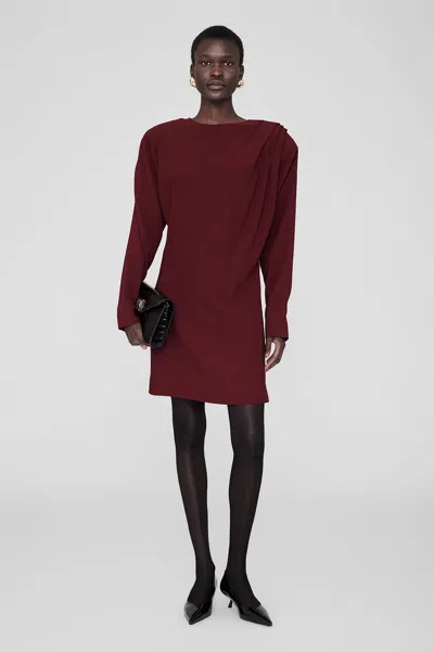 Anine Bing Haven Dress In Cabernet In Red