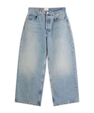 Anine Bing Heath Faded Jeans In Blue
