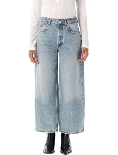 Anine Bing Benson Mid-rise Straight-leg Jeans In Blue