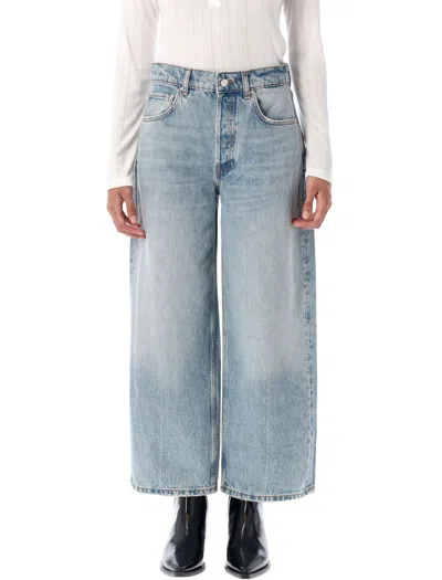 Anine Bing Benson Mid-rise Straight-leg Jeans In Blue