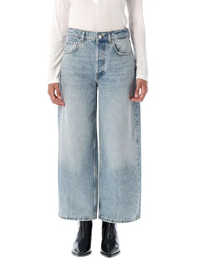 Anine Bing Benson Mid-rise Straight-leg Jeans In Blue