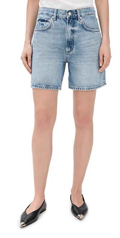 Anine Bing Heath Shorts Summer Blues