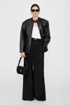 Anine Bing Henry Jacket In Black Leather In Black
