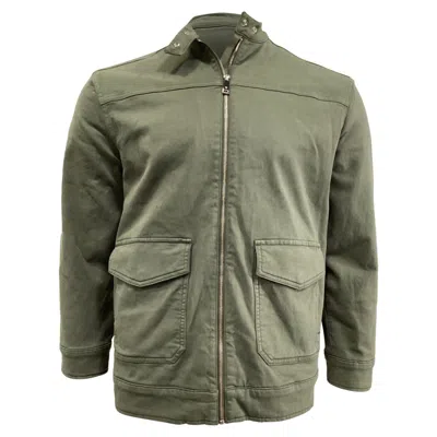 Anine Bing Henry Stretch Jacket In Green Cotton