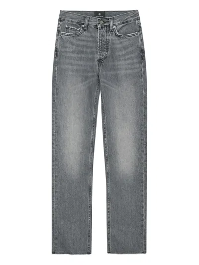 Anine Bing High-rise Jeans In Gray