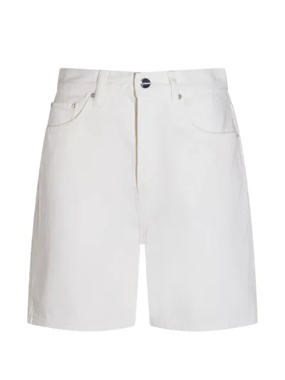 Anine Bing High-rise Shorts In White