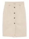Anine Bing High-waisted Skirt In Neutral