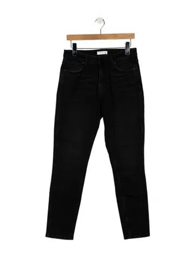 Pre-owned Anine Bing High-rise Skinny Leg Jeans In Black