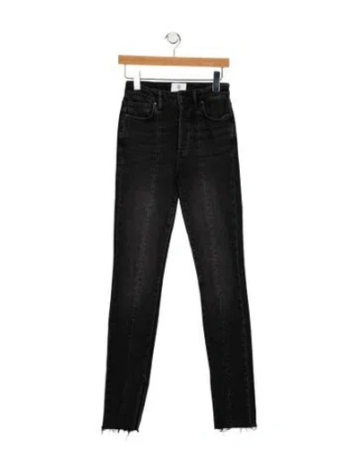 Pre-owned Anine Bing High-rise Skinny Leg Jeans In Black