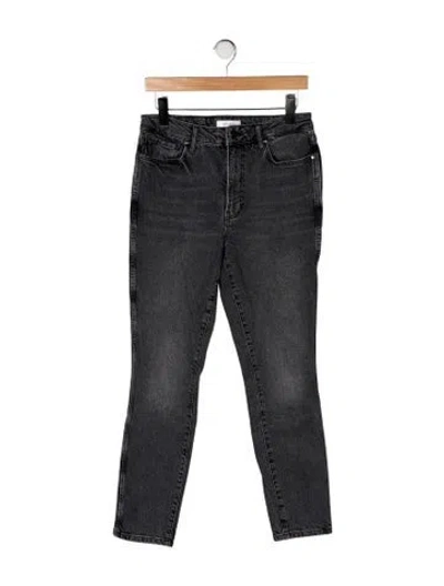 Pre-owned Anine Bing High-rise Skinny Leg Jeans In Black