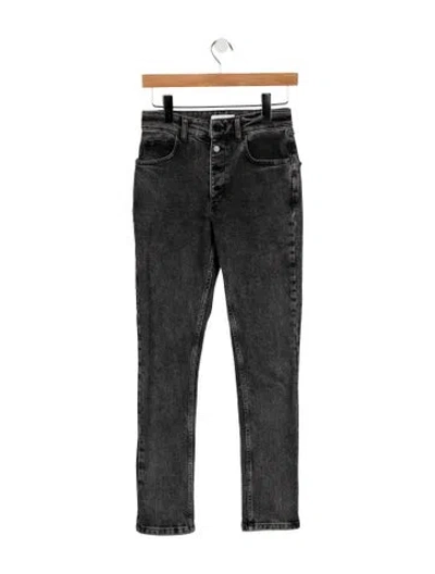 Pre-owned Anine Bing High-rise Skinny Leg Jeans In Black