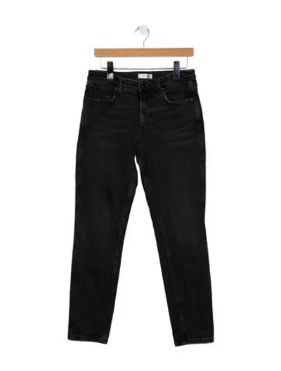 Pre-owned Anine Bing High-rise Skinny Leg Jeans In Blue
