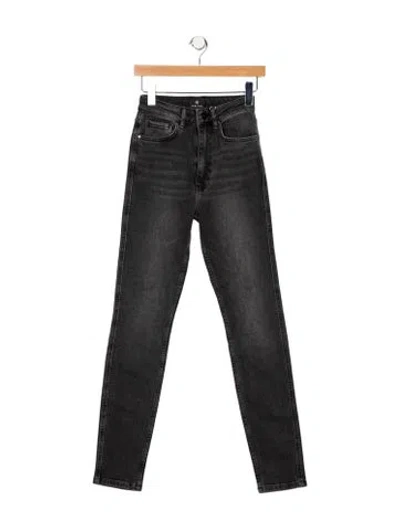 Pre-owned Anine Bing High-rise Skinny Leg Jeans W/ Tags In Gray