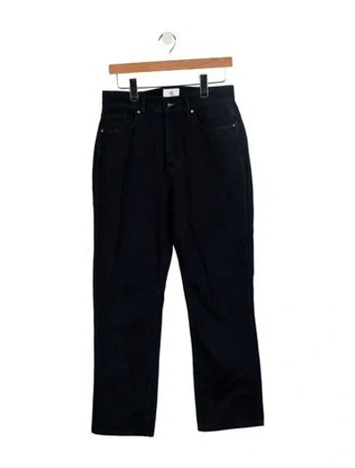 Pre-owned Anine Bing High-rise Straight Leg Jeans In Blue