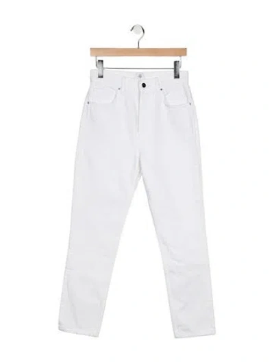 Pre-owned Anine Bing High-rise Straight Leg Jeans In Blue