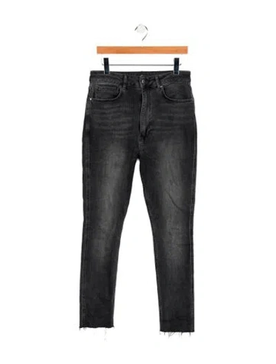 Pre-owned Anine Bing High-rise Straight Leg Jeans In Multi