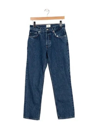 Pre-owned Anine Bing High-rise Straight Leg Jeans W/ Tags In Blue