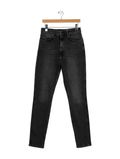 Pre-owned Anine Bing High-rise Straight Leg Jeans W/ Tags In Gray
