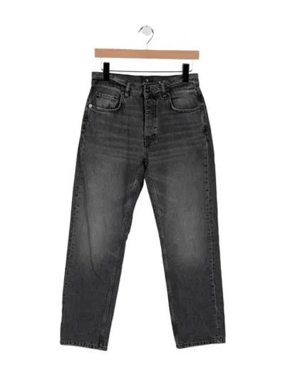 Pre-owned Anine Bing High-rise Straight Leg Jeans W/ Tags In Gray