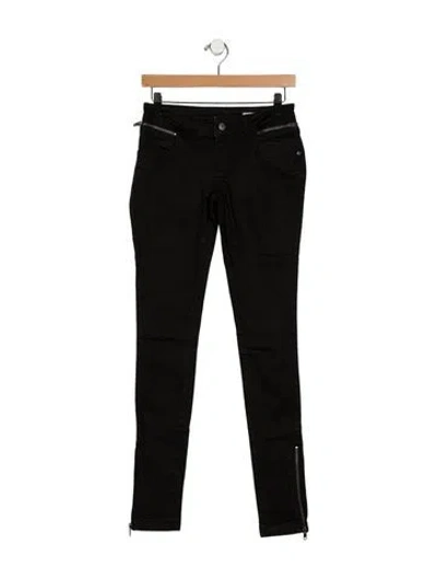 Pre-owned Anine Bing High-rise Wide Leg Jeans In Black