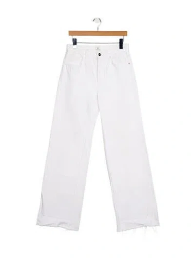 Pre-owned Anine Bing High-rise Wide Leg Jeans In Blue