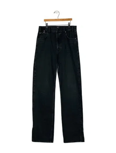 Pre-owned Anine Bing High-rise Wide Leg Jeans In Blue