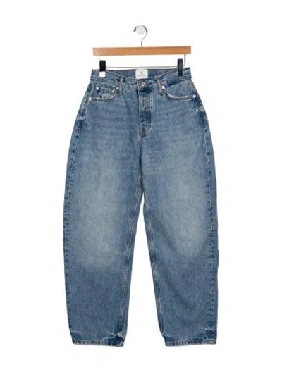 Pre-owned Anine Bing High-rise Wide Leg Jeans W/ Tags In Blue