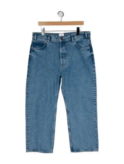 Pre-owned Anine Bing High-rise Wide Leg Jeans W/ Tags In Blue