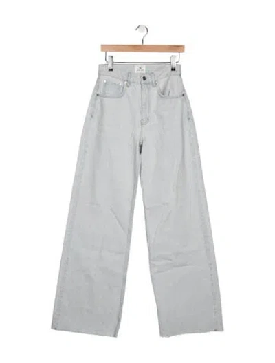 Pre-owned Anine Bing High-rise Wide Leg Jeans W/ Tags In Blue
