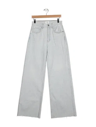 Pre-owned Anine Bing High-rise Wide Leg Jeans W/ Tags In Blue