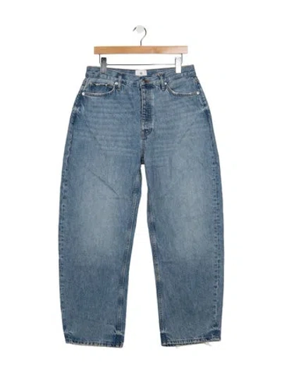 Pre-owned Anine Bing High-rise Wide Leg Jeans W/ Tags In Blue