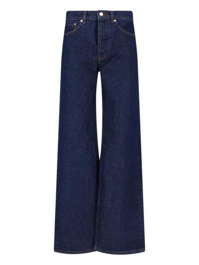 Anine Bing High-rise Wide-leg Jeans In Blue