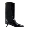 Anine Bing Hilda Wide Shaft Boot In Black