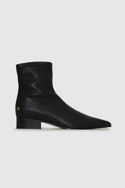 Anine Bing Hilda Flat Boots In Black