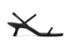 Anine Bing Hilda Kitten Heel Sandals In Black Patent