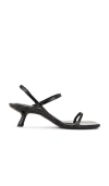 Anine Bing Square Toe High Heel Sandals In Black