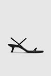 Anine Bing Square Toe High Heel Sandals In Black