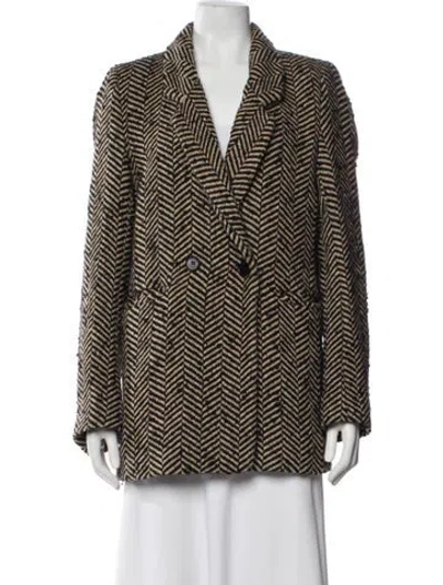 Pre-owned Anine Bing Houndstooth Print Blazer