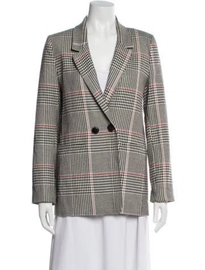 Pre-owned Anine Bing Houndstooth Print Blazer