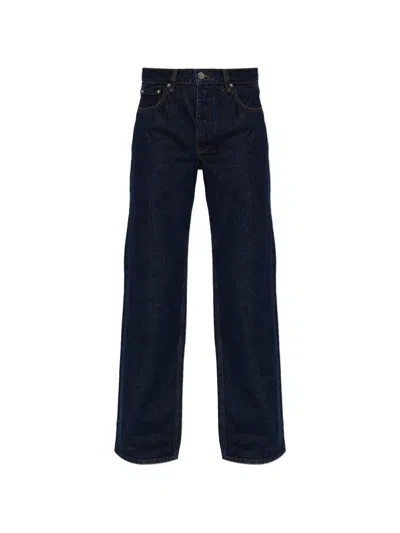 Anine Bing Hugh Cotton Jeans In Blue