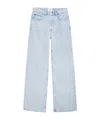 Anine Bing Hugh High-rise Wide-leg Jeans In White