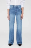Anine Bing Hugh Logo Patch Wide-leg Jeans