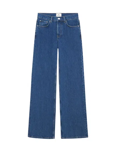 Anine Bing Hugh Jean In Medium Indigo In Blu