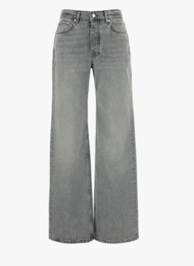 Anine Bing Hugh Jean Oyster Grey In Gray